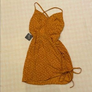 Yellow dress with flowers